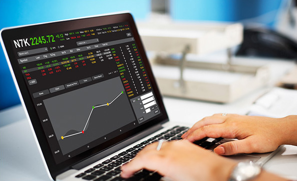 Financial advisor reviewing long term wealth funds